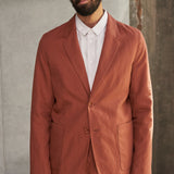 ENVER blazer linen rust