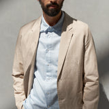 ENVER blazer linen sand