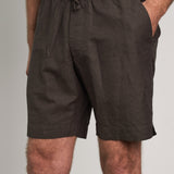 JIM shorts linen coffee