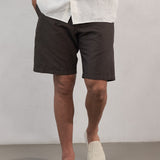JONNY shorts linen coffee