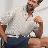 JONNY shorts linen cold navy