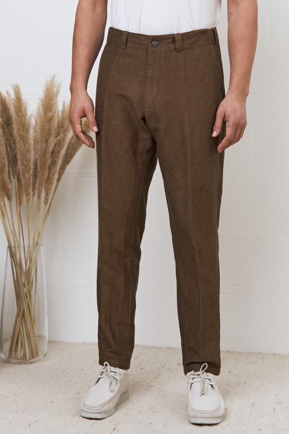 JOSTHA trousers camel winter linen