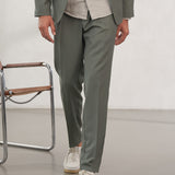 JOSTHA trousers eco cool wool olive