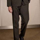 JOSTHA trousers eco flannel black olive