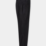 JOSTHA trousers eco flannel melange black