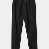 JOSTHA trousers eco flannel melange black