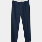 JOSTHA trousers eco structured cotton blue