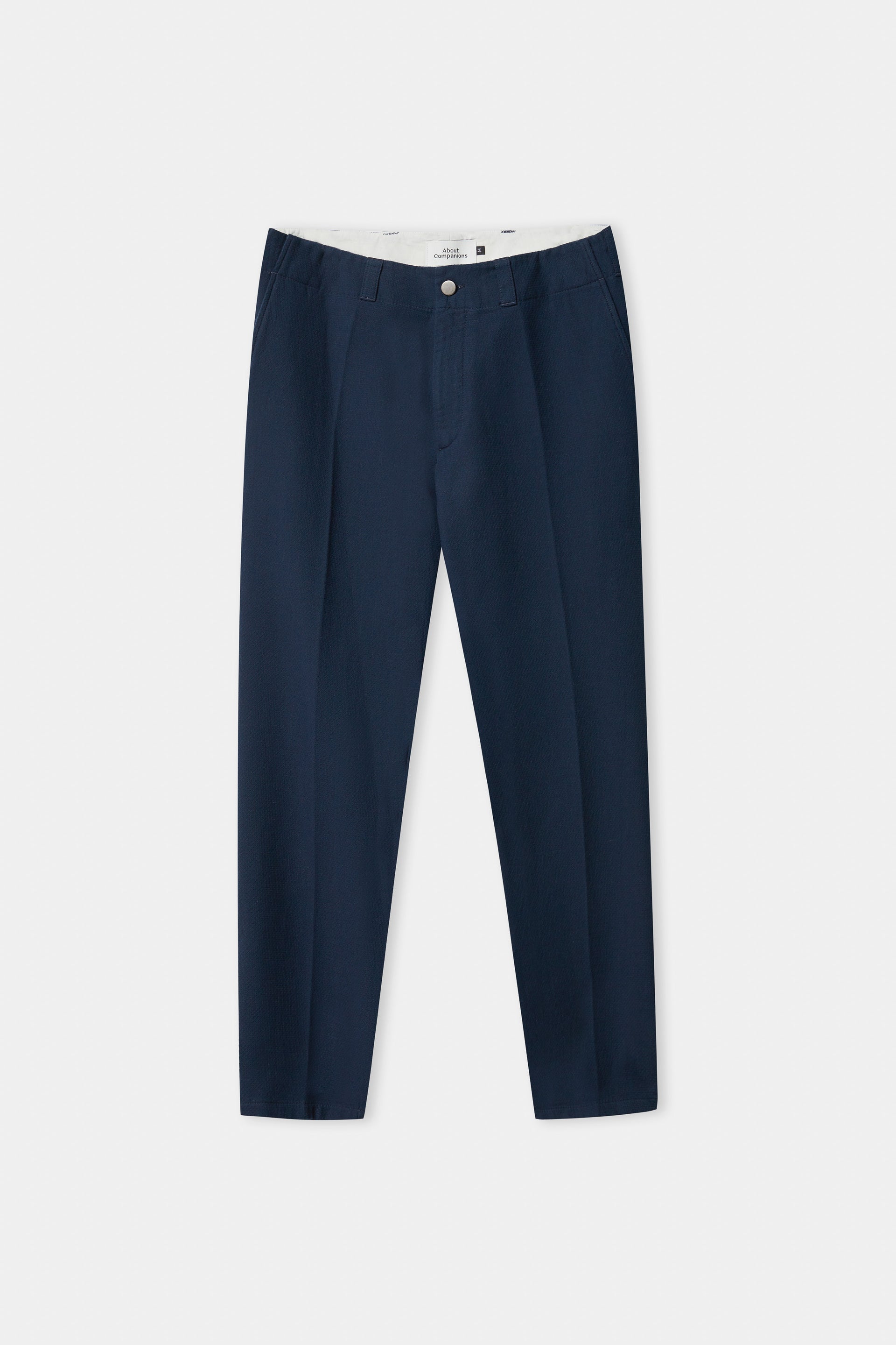 JOSTHA trousers eco structured cotton blue