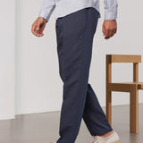 JOSTHA trousers linen cold navy