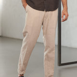 JOSTHA trousers linen sand