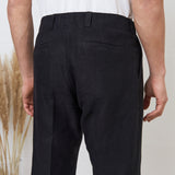 JOSTHA trousers winter linen black