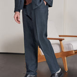 JOSTHA trousers winter linen cold navy