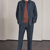 JOSTHA trousers winter linen cold navy