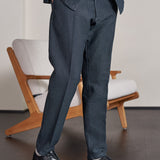 JOSTHA trousers winter linen cold navy