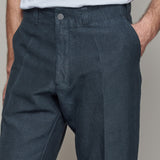 JOSTHA trousers winter linen cold navy