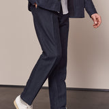 JOSTHA trousers navy winter linen