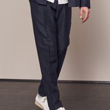 JOSTHA trousers navy winter linen
