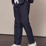 JOSTHA trousers navy winter linen