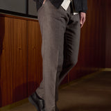 JOSTHA trousers winter linen taupe