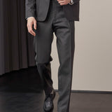 JOSTHA trousers wool black olive