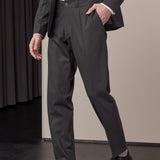 JOSTHA trousers wool black olive