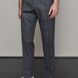 JOSTHA trousers wool black olive