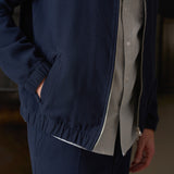 JURI jacket eco structured cotton blue