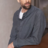 KEN shirt eco brushed cotton cold navy