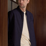 KEN shirt eco brushed cotton striped navy
