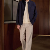 KEN shirt eco brushed cotton striped navy