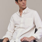 KEN shirt eco brushed cotton striped white