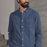 KEN shirt eco crepe blue