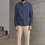 KEN shirt eco crepe blue