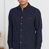 KEN shirt eco flannel deep sea