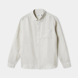 KEN shirt pure linen striped sand