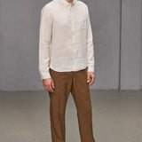 KEN shirt pure linen striped sand