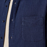 KEN shirt structured indigo mid blue