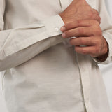 KEN shirt tencel linen stone grey