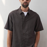 KLAAS shirt linen coffee