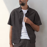 KLAAS shirt linen coffee