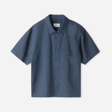 KLAAS shirt linen cold navy
