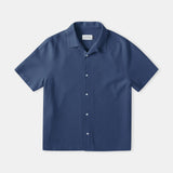 KUNO shirt eco crepe blue