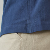 KUNO shirt eco crincle blue