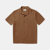 KUNO shirt eco crincle caramel