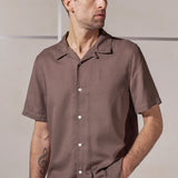 KUNO shirt eco grid clay