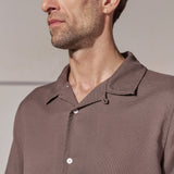 KUNO shirt eco grid clay