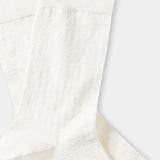 LINEN SOCKS white