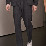 MAGNUS trousers eco flannel melange grey