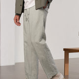 MAGNUS trousers linen reed