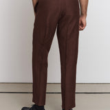 MAGNUS trousers winter linen marron